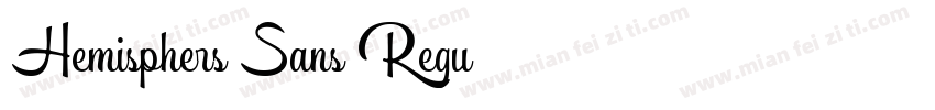 Hemisphers Sans Regu字体转换